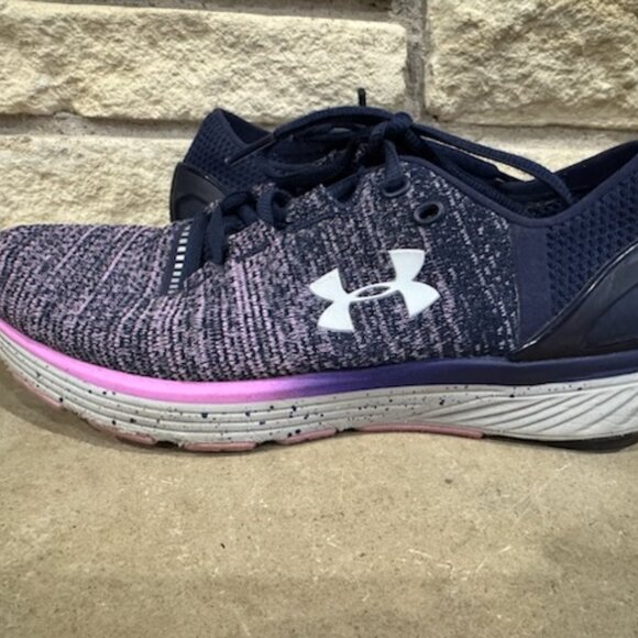 Under Armour Running shoe purple/black size 8 - Picture 1 of 6